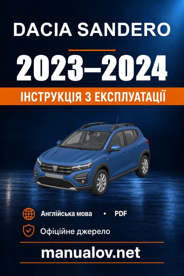 Instrukcja obsługi Dacia Sandero — 2023–2024