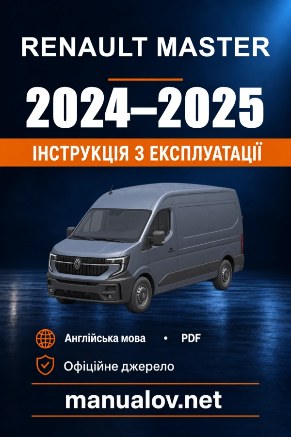 Instrukcja obsługi Renault Master — 2024–2025