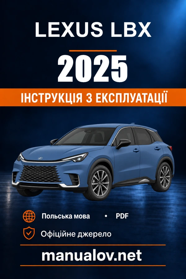 Instrukcja obsługi Lexus LBX — 2025 — PZ471-9AJ57-PL V2