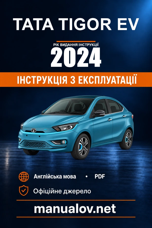 Instrukcja obsługi Tata Tigor EV — rok wydania 2024