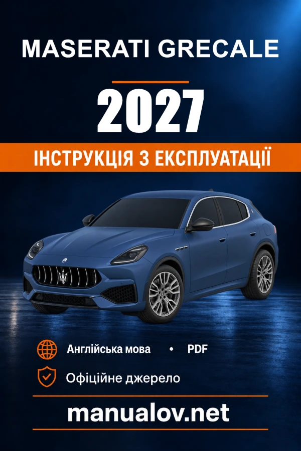 Instrukcja obsługi Maserati Grecale — 2027