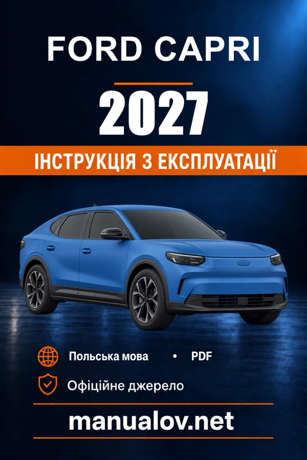 Instrukcja obsługi Ford Capri — 2027