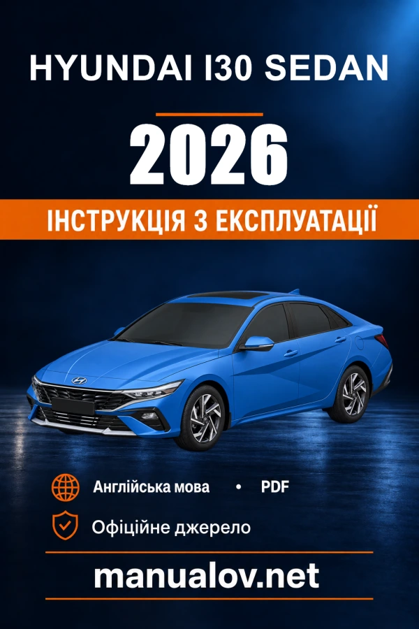 Instrukcja obsługi Hyundai i30 Sedan — 2026