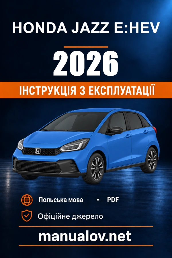 Instrukcja obsługi Honda Jazz e:HEV — 2026