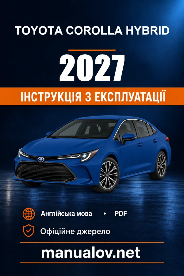 Instrukcja obsługi Toyota Corolla Hybrid — 2027