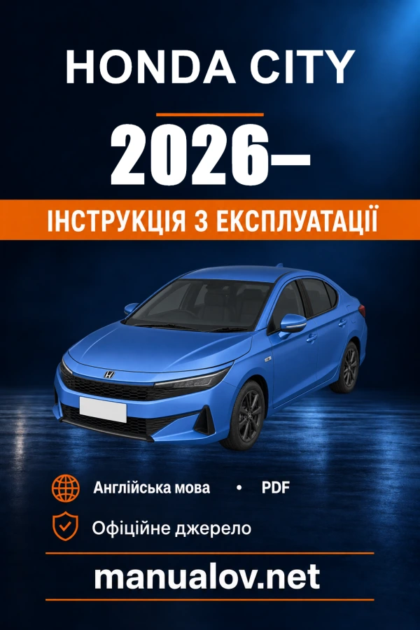 Instrukcja obsługi Honda City — okres produkcji 2026–