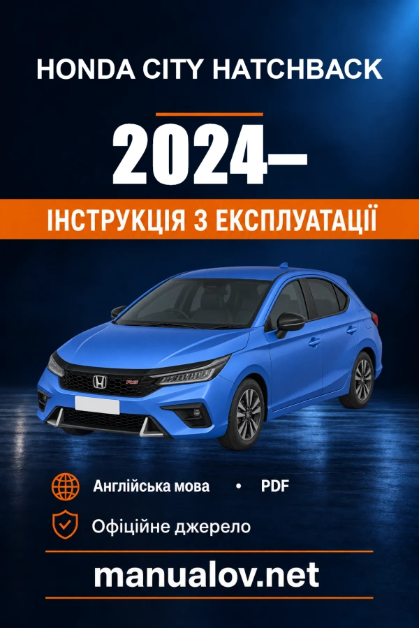 Instrukcja obsługi Honda City Hatchback — okres produkcji 2024–