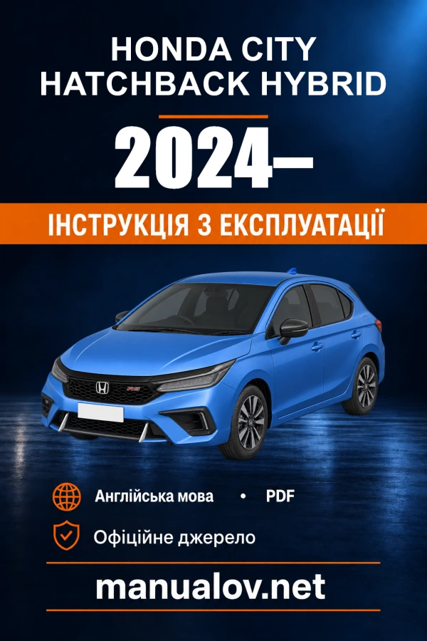 Instrukcja obsługi Honda City Hatchback Hybrid — okres produkcji 2024–