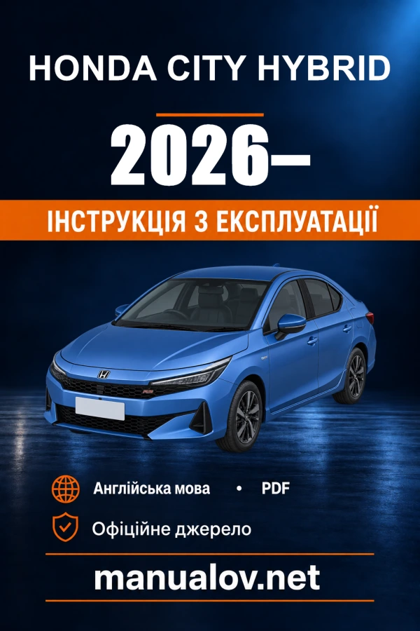 Instrukcja obsługi Honda City Hybrid — okres produkcji 2026–