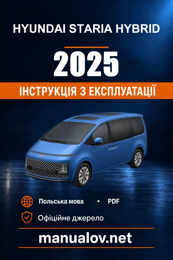 Instrukcja obsługi Hyundai STARIA Hybrid — 2025