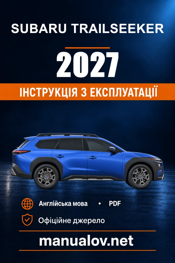Instrukcja obsługi Subaru Trailseeker — 2027