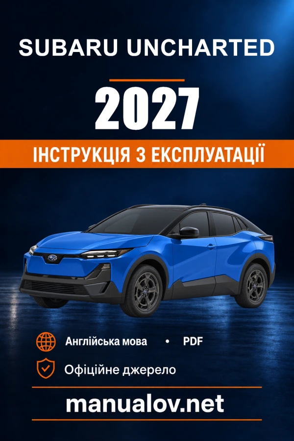Instrukcja obsługi Subaru Uncharted — 2027