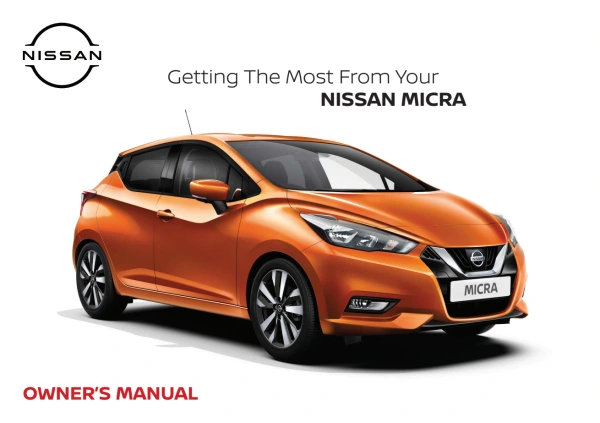 Instrukcja obsługi Nissan Micra — rok aktualizacji PDF 2021