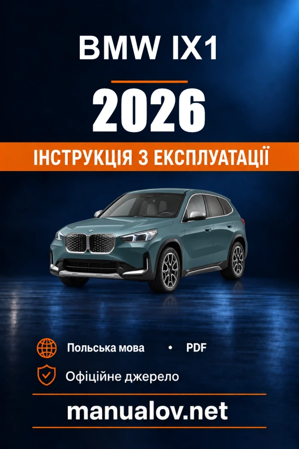 Instrukcja obsługi BMW iX1 — 2026