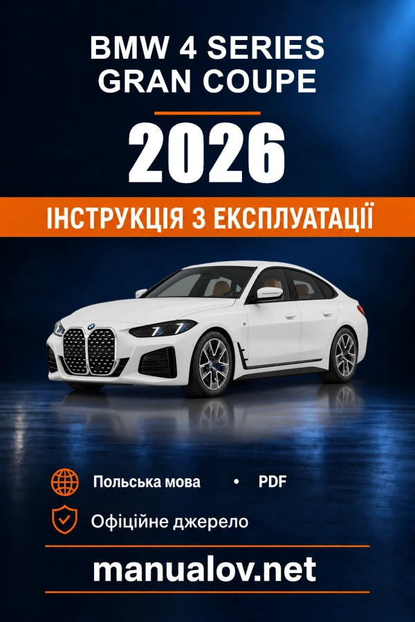 Instrukcja obsługi BMW 4 Series Gran Coupe — 2026