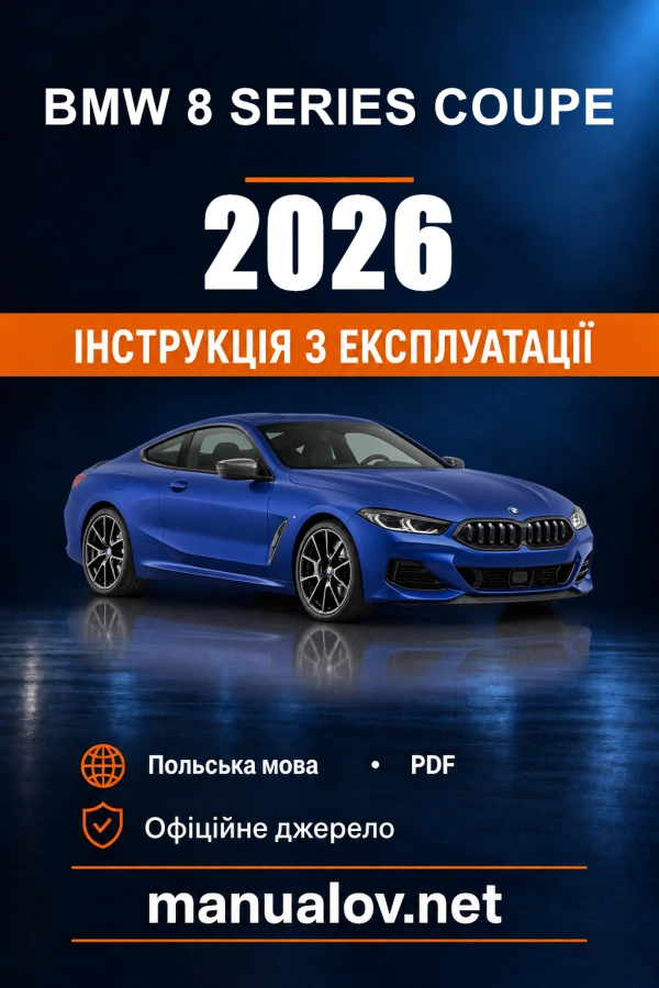 Instrukcja obsługi BMW 8 Series Coupe — 2026