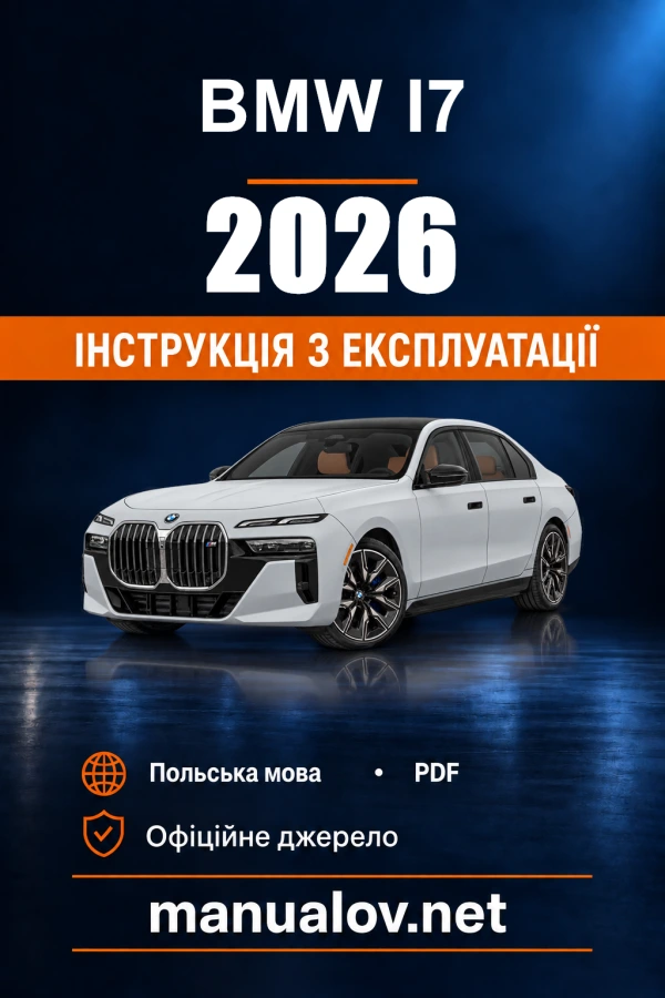 Instrukcja obsługi BMW i7 — 2026