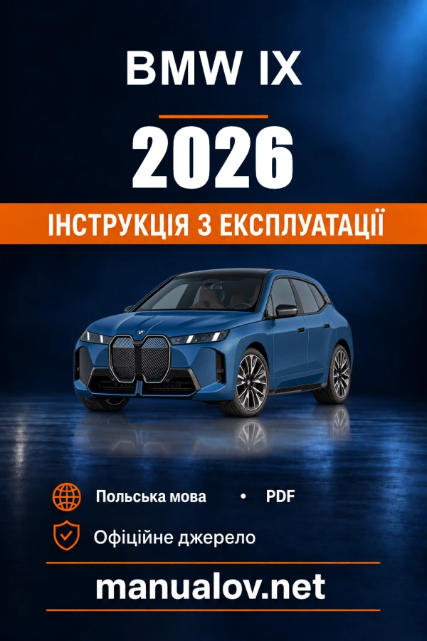 Instrukcja obsługi BMW iX — 2026