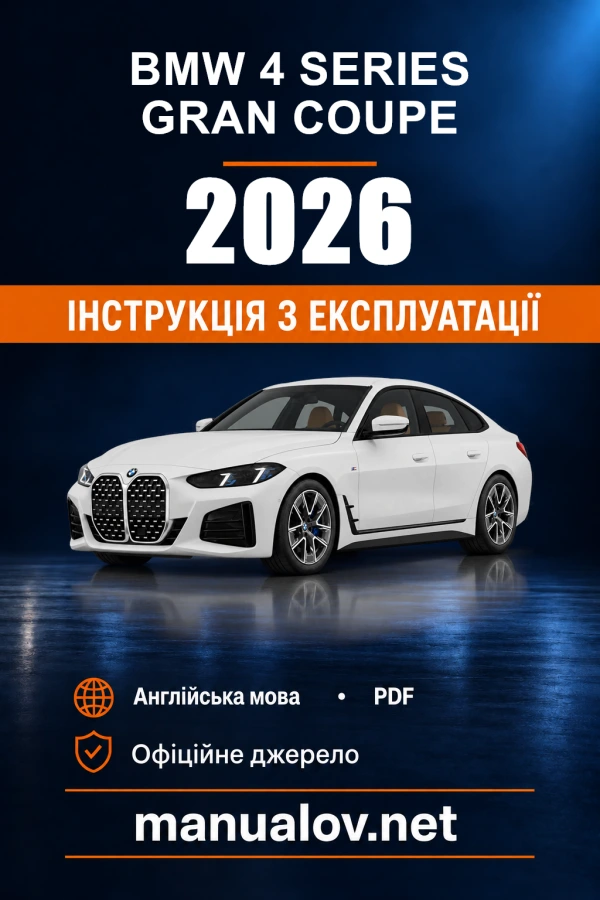Instrukcja obsługi BMW 4 Series Gran Coupe — 2026