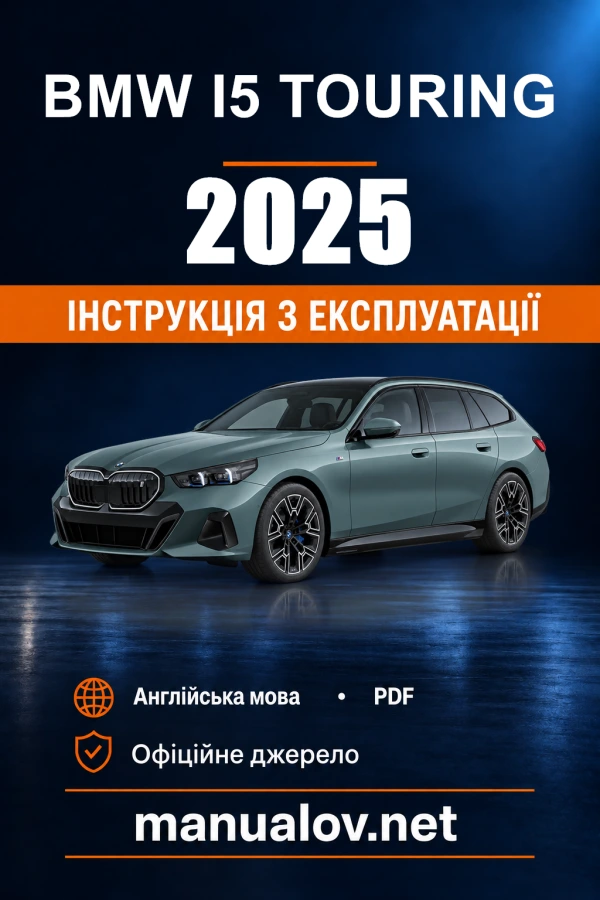 Instrukcja obsługi BMW i5 Touring — 2025