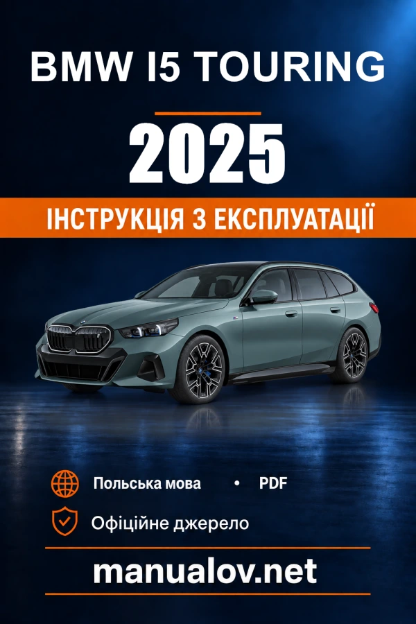 Instrukcja obsługi BMW i5 Touring — 2025