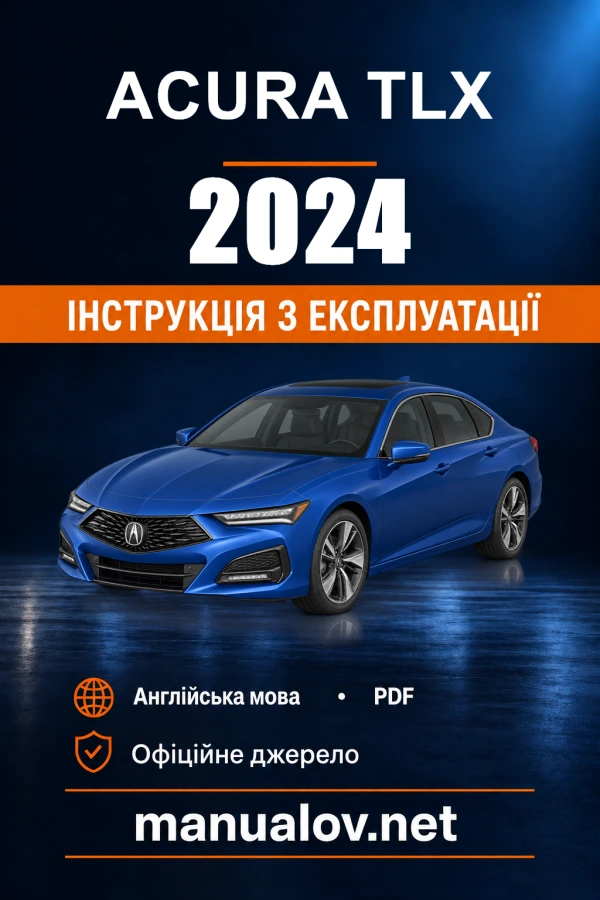Instrukcja obsługi Acura TLX — 2024
