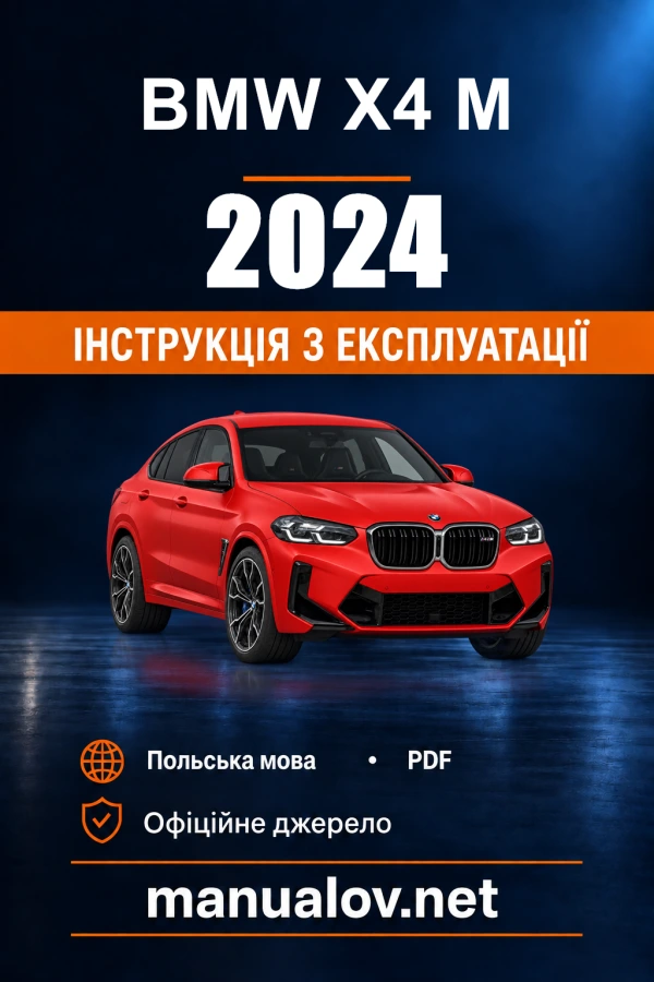 Instrukcja obsługi BMW X4 M — 2024
