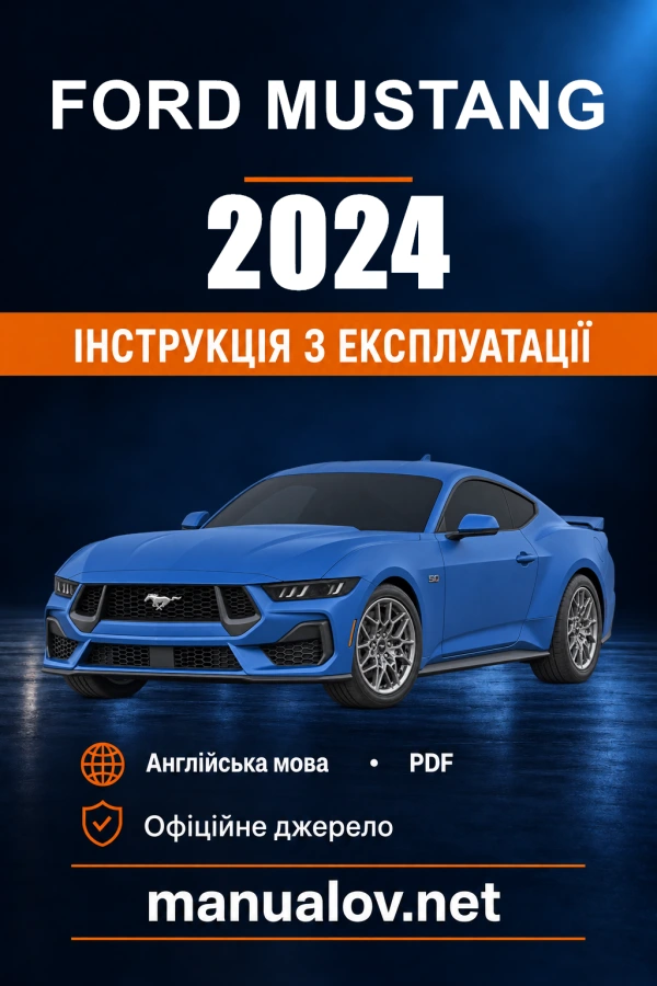 Instrukcja obsługi Ford Mustang — 2024