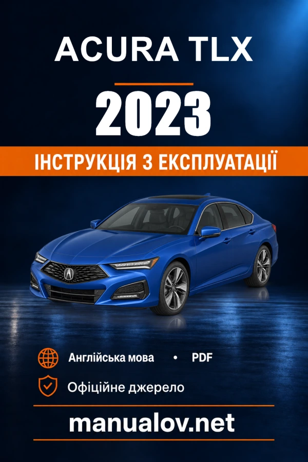 Instrukcja obsługi Acura TLX — 2023