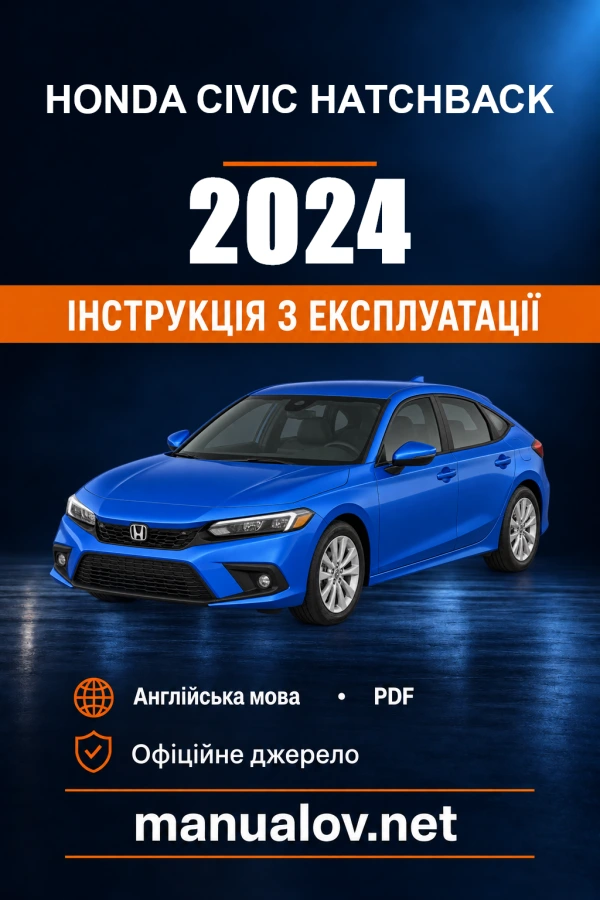 Instrukcja obsługi Honda Civic Hatchback — 2024
