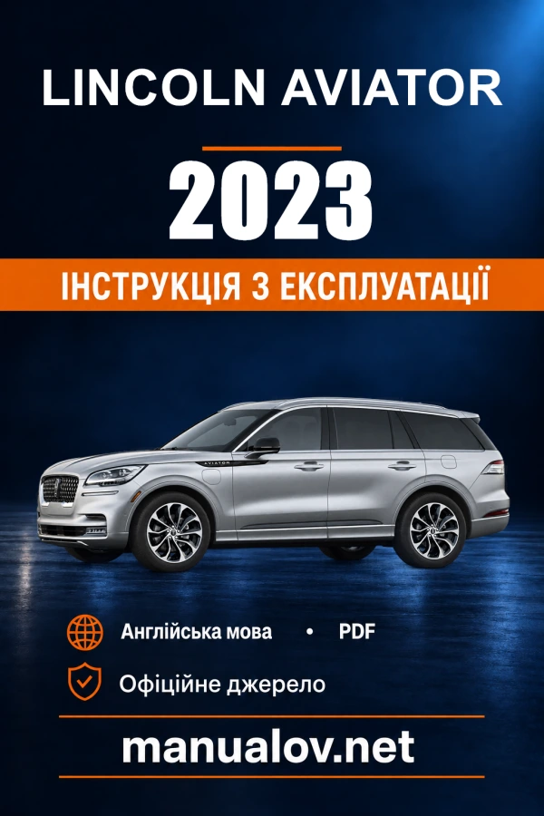 Instrukcja obsługi Lincoln Aviator — 2023