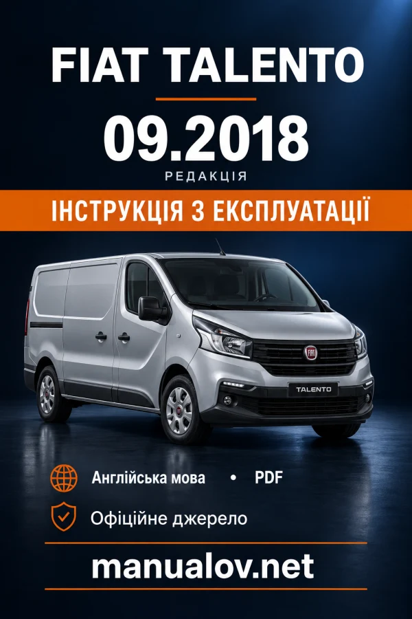 Instrukcja obsługi Fiat Talento — wydanie 09.2018