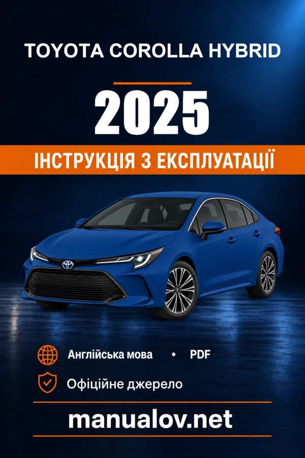 Instrukcja obsługi Toyota Corolla Hybrid — 2025