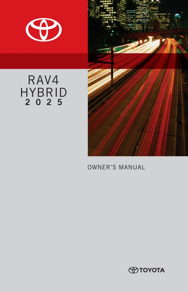 Instrukcja obsługi Toyota RAV4 Hybrid — 2025