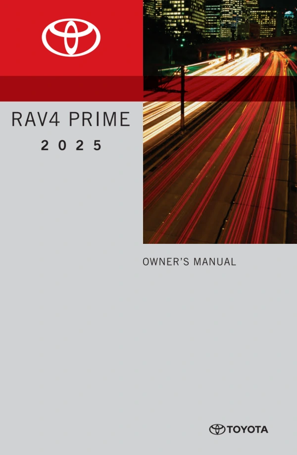 Instrukcja obsługi Toyota RAV4 Prime — 2025