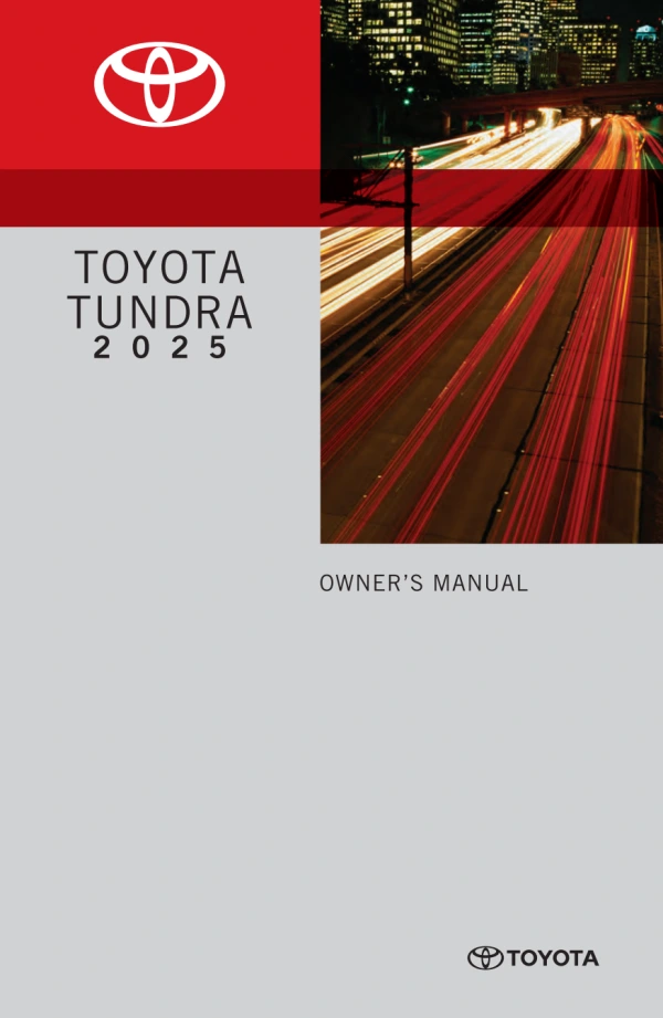 Instrukcja obsługi Toyota Tundra Hybrid — 2025