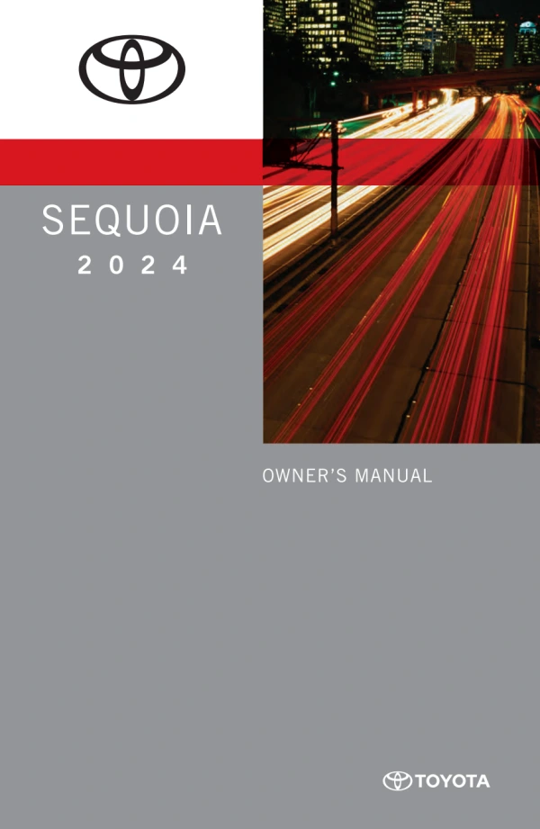 Instrukcja obsługi Toyota Sequoia — 2024