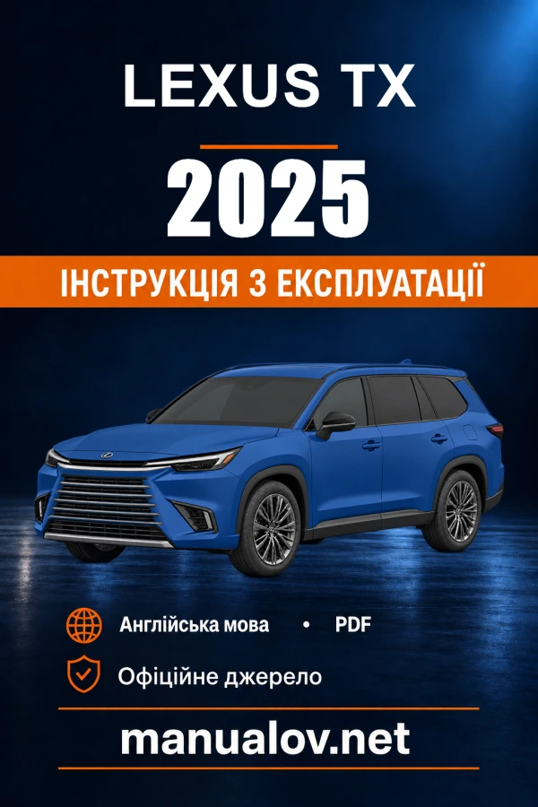 Instrukcja obsługi Lexus TX — 2025