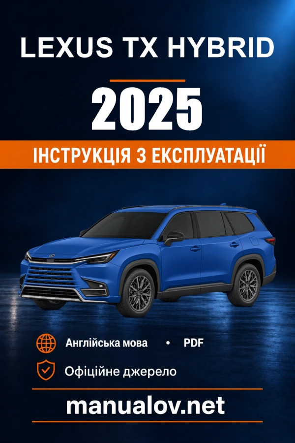Instrukcja obsługi Lexus TX Hybrid — 2025