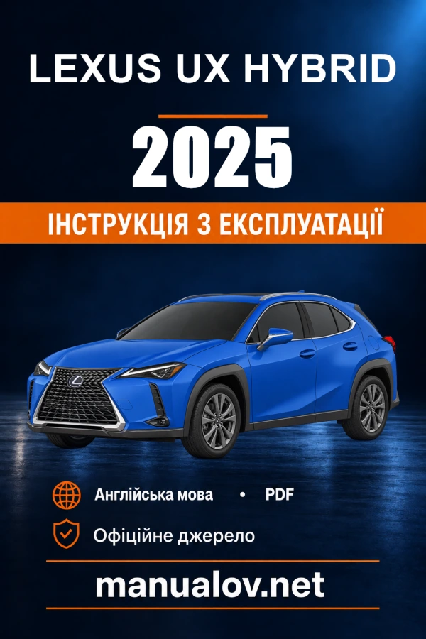 Instrukcja obsługi Lexus UX Hybrid — 2025