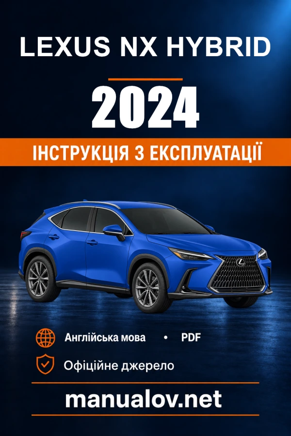 Instrukcja obsługi Lexus NX Hybrid — 2024