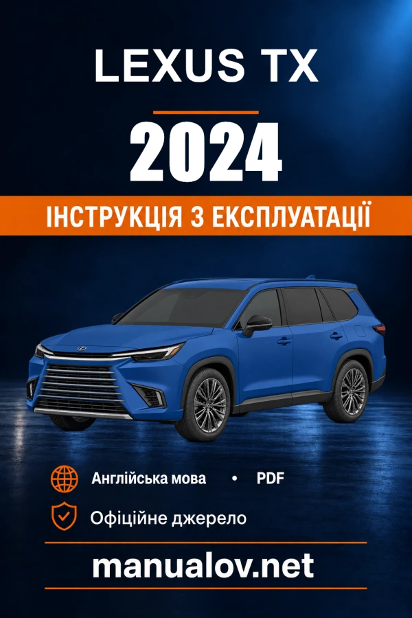 Instrukcja obsługi Lexus TX — 2024