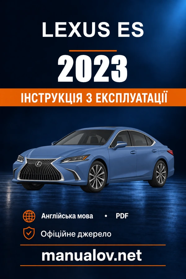 Instrukcja obsługi Lexus ES — 2023