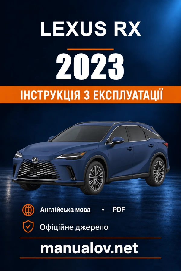 Instrukcja obsługi Lexus RX — 2023