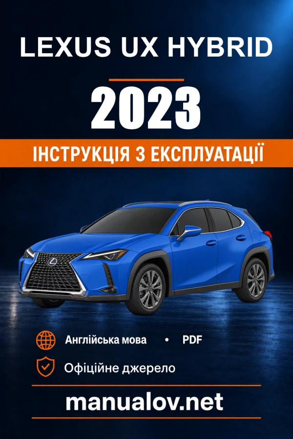 Instrukcja obsługi Lexus UX Hybrid — 2023
