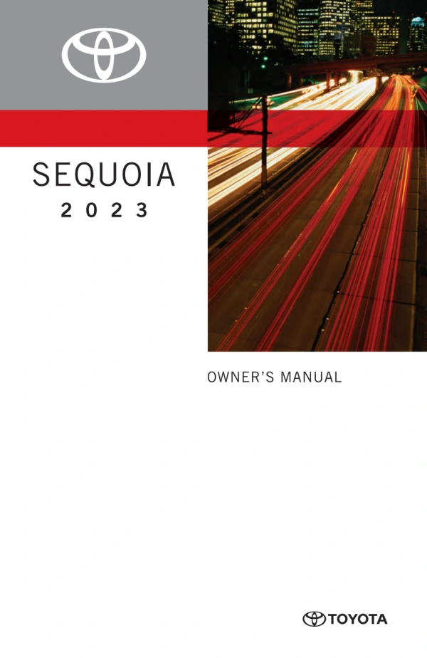 Instrukcja obsługi Toyota Sequoia — 2023