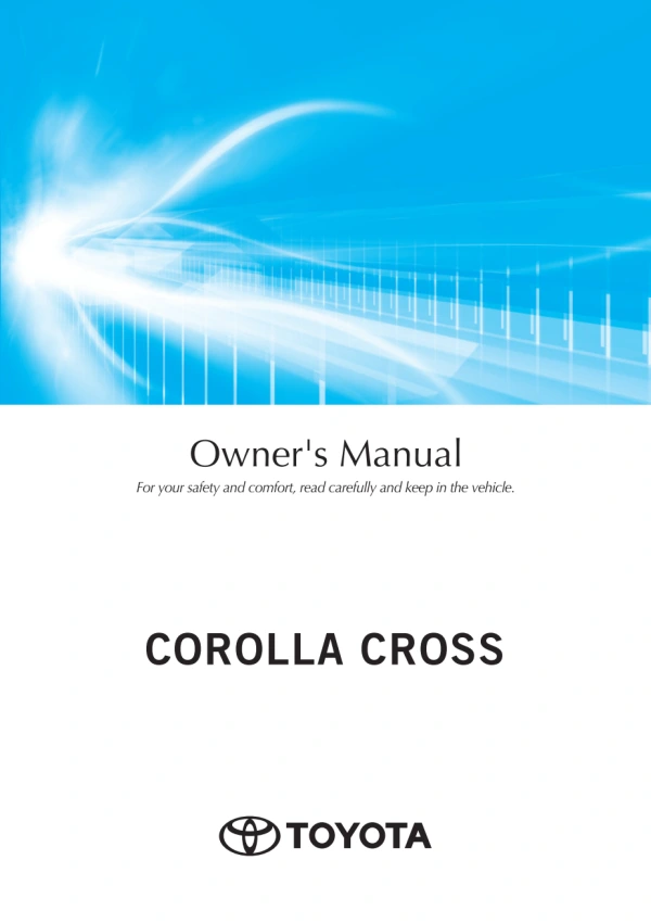 Instrukcja obsługi Toyota Corolla Cross — rok wydania 2025