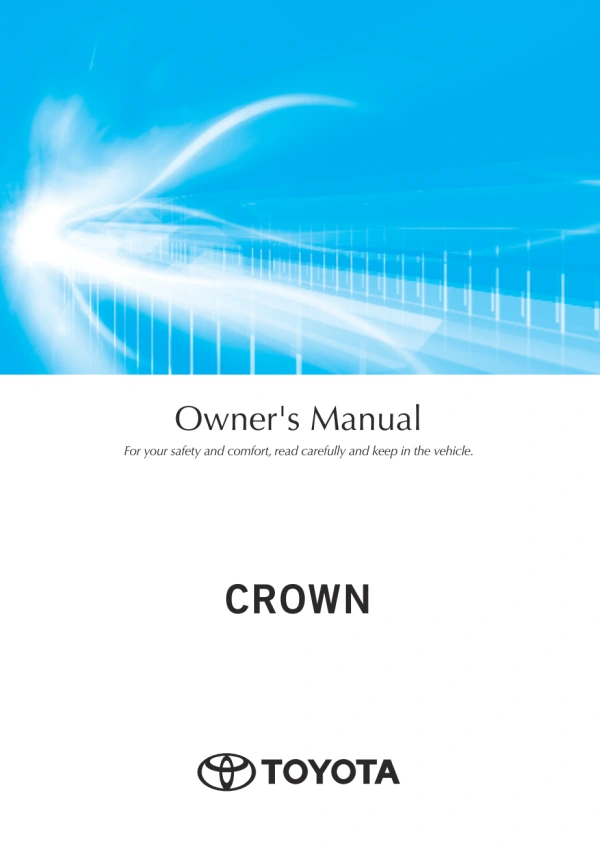 Instrukcja obsługi Toyota Crown Hybrid — rok wydania 2022