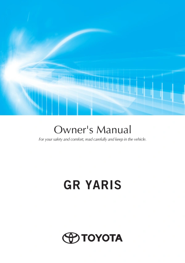 Instrukcja obsługi Toyota GR Yaris — rok wydania 2025