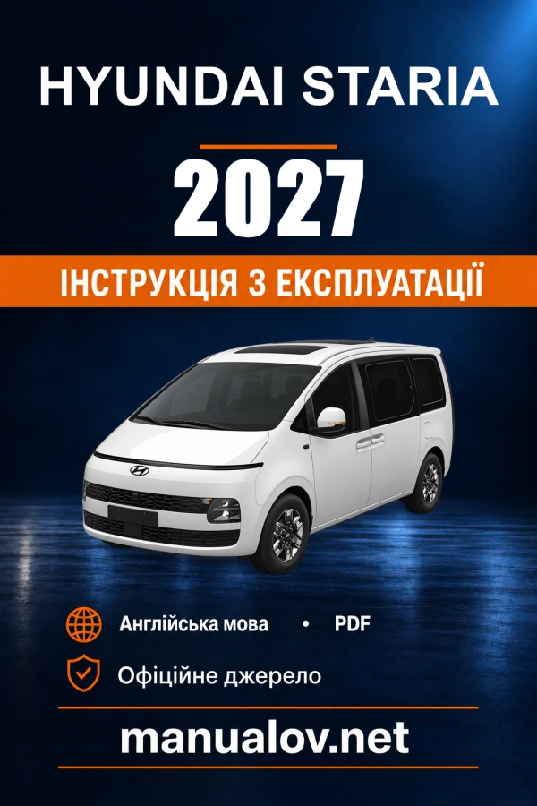 Instrukcja obsługi Hyundai STARIA — 2027